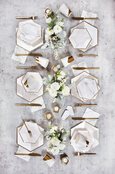Blanc - White Marble Colorblock Paper Cups - Whoot Party Boutique