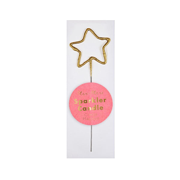 Gold Sparkler Star Mini Candle - Whoot Party Boutique
