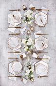 Blanc - White Marble Small Paper Plates - Whoot Party Boutique