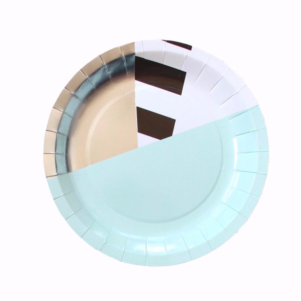 Memphis Mint Small Plates - Whoot Party Boutique