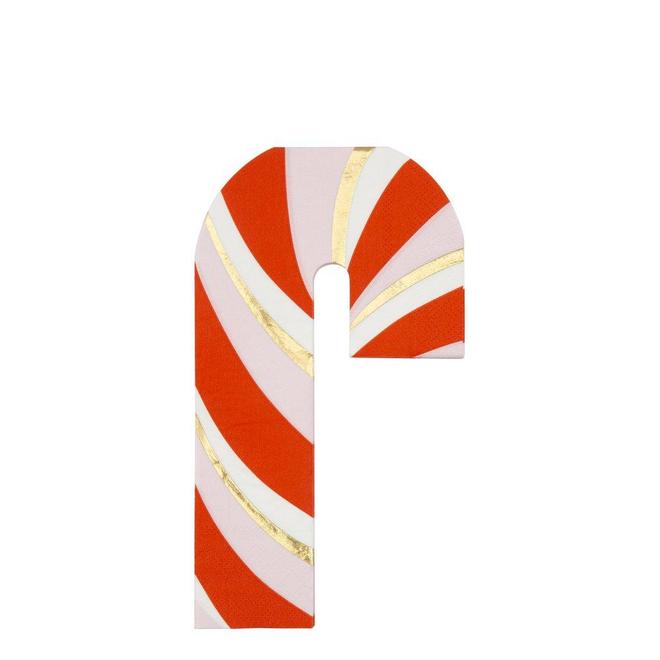 Candy Cane Napkins - Whoot Party Boutique