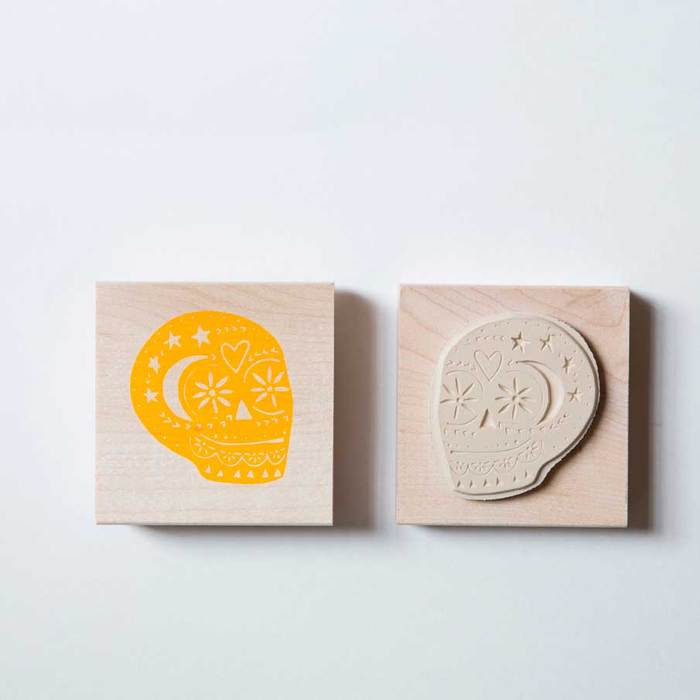 Day Of The Dead Skull Stamp - Whoot Party Boutique