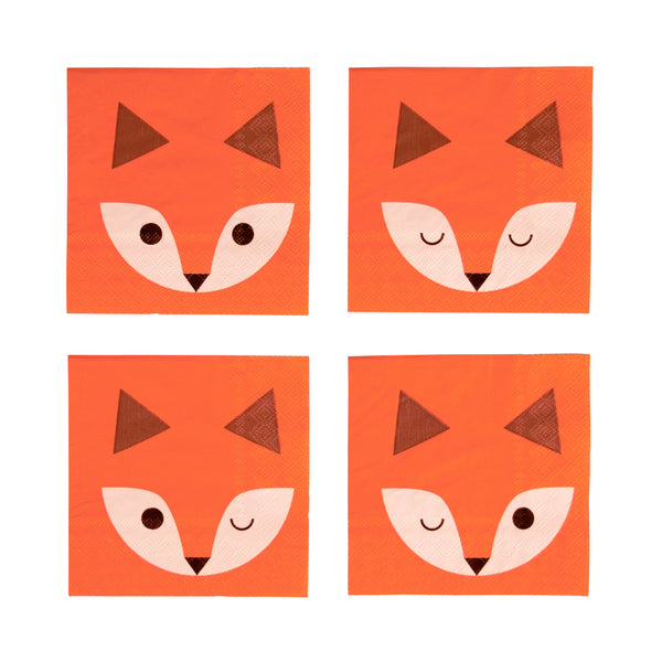 Mini Fox Napkins - Whoot Party Boutique