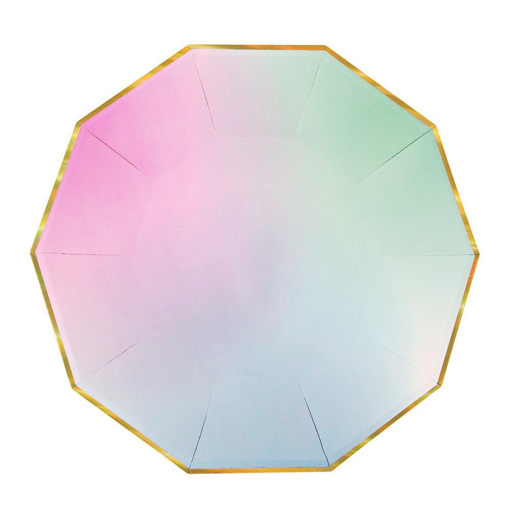 Ombre Large Plates - Whoot Party Boutique