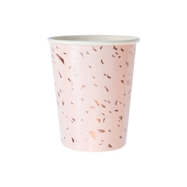 Manhattan - Pale Pink Confetti Paper Cups - Whoot Party Boutique