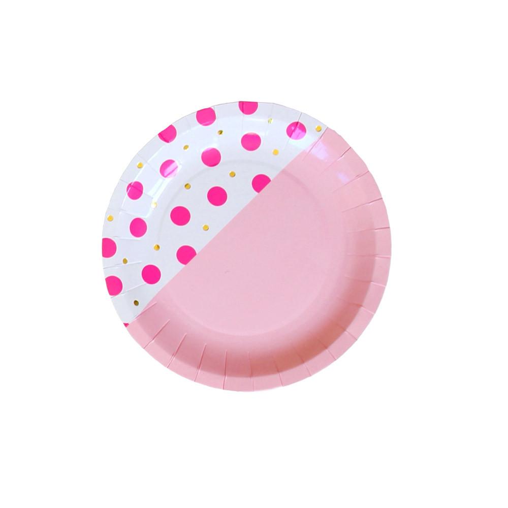 Flamingo Dot Small Plate - Whoot Party Boutique