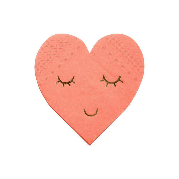 Blushing Heart Napkins - Whoot Party Boutique