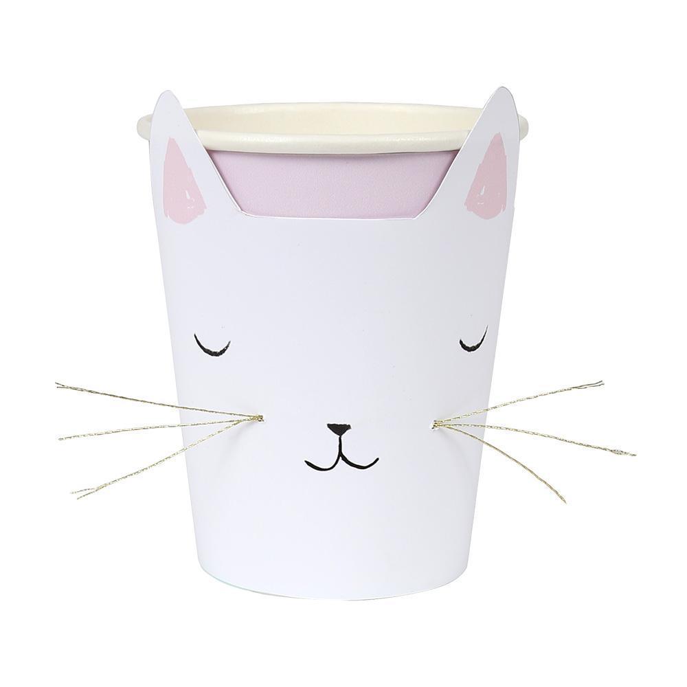 Cat with Whiskers Cups - Whoot Party Boutique