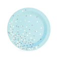 Blue Confetti Dessert Plate - Whoot Party Boutique