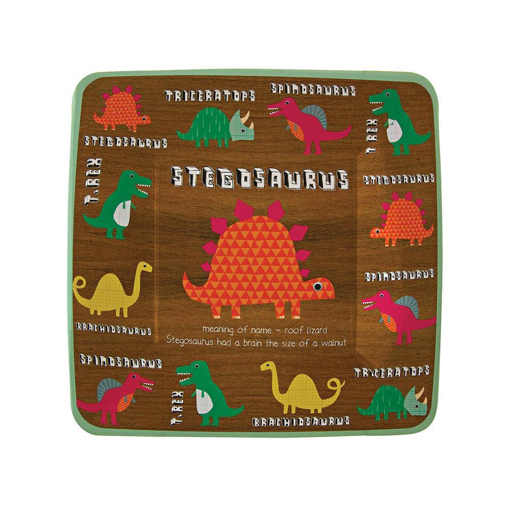 Dinosaur Small Square Party Plates - Whoot Party Boutique