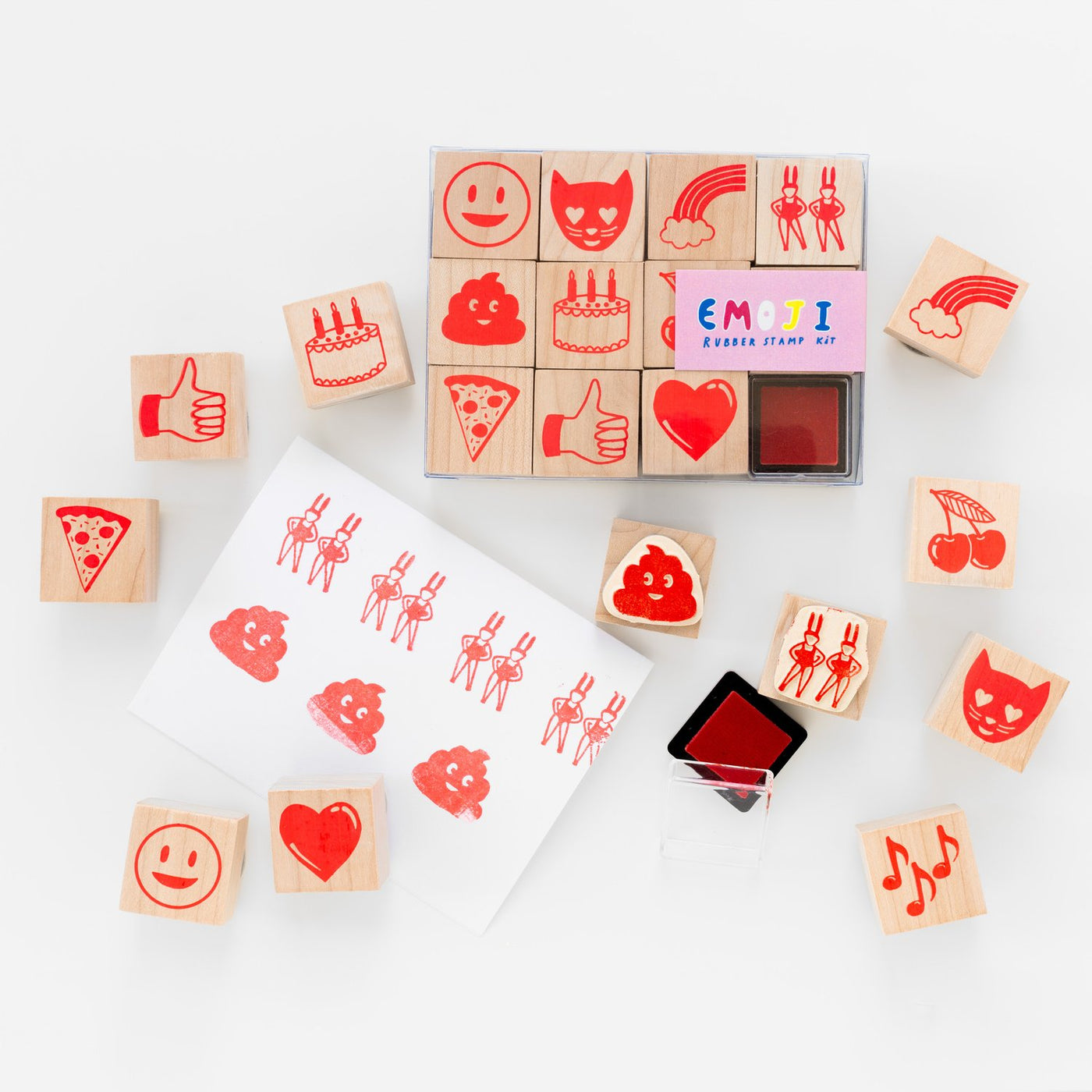 Emoji Rubber Stamp Kit - Whoot Party Boutique