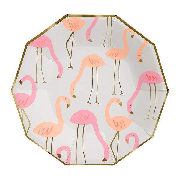 Flamingo Plates (large) - Whoot Party Boutique