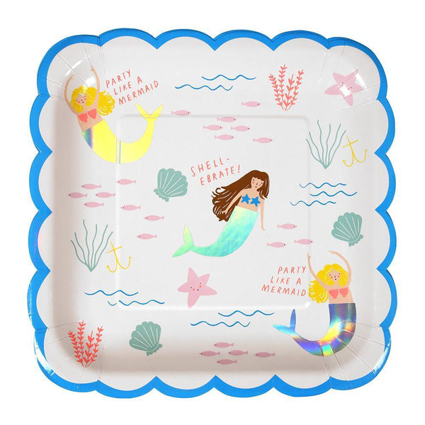 Mermaid Plates (large) - Whoot Party Boutique