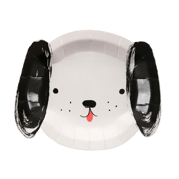Black & White Dog Plates - Whoot Party Boutique
