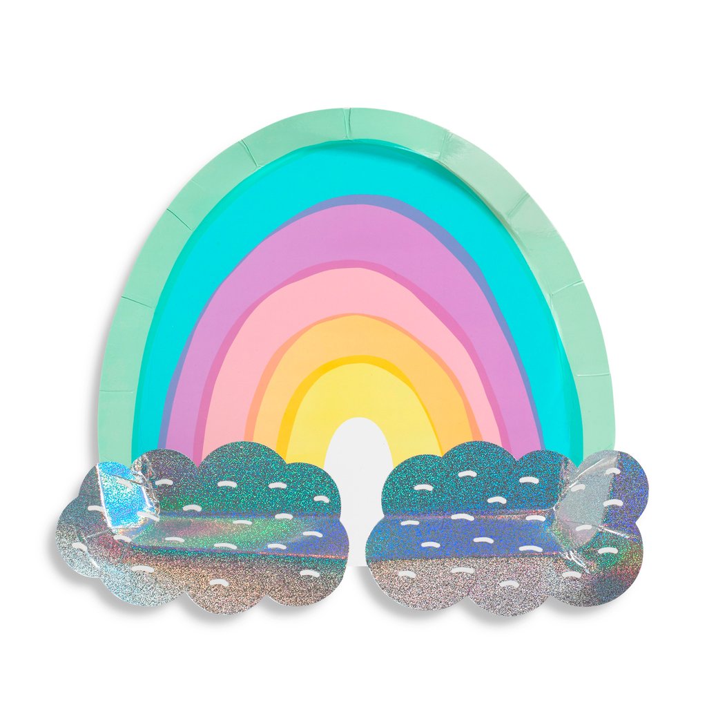 Over The Rainbow Large Plates - Whoot Party Boutique