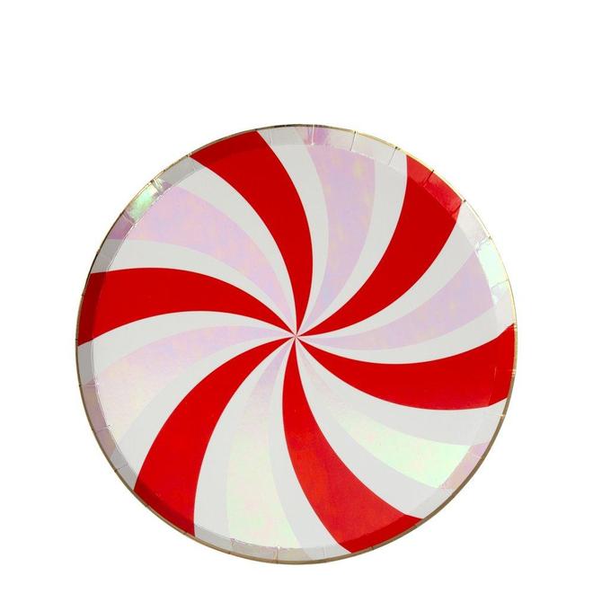 Peppermint Swirl Side Plate - Whoot Party Boutique
