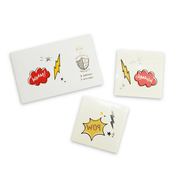 Superhero temporary tattoos - Whoot Party Boutique