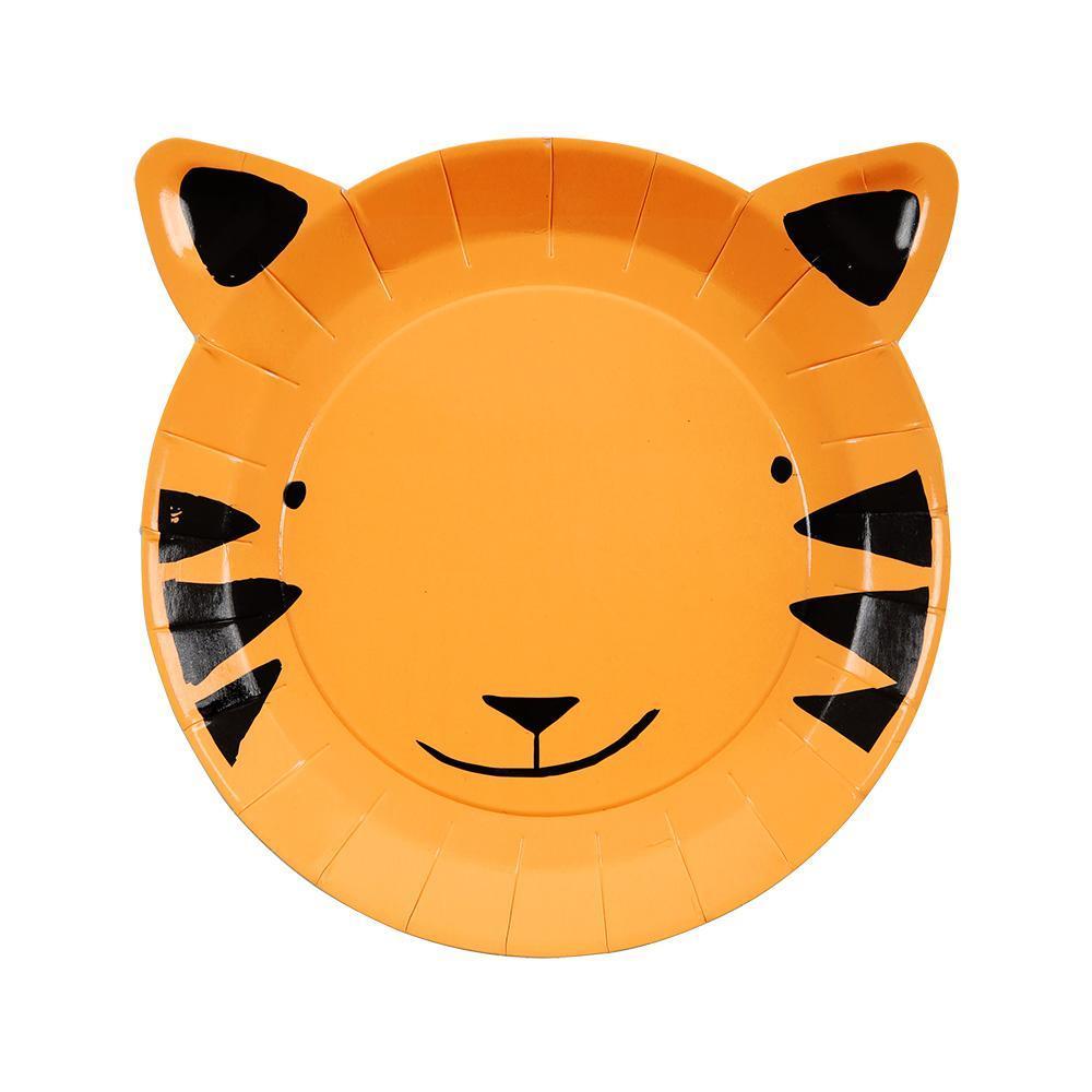 Go Wild Tiger Plates Small - Whoot Party Boutique