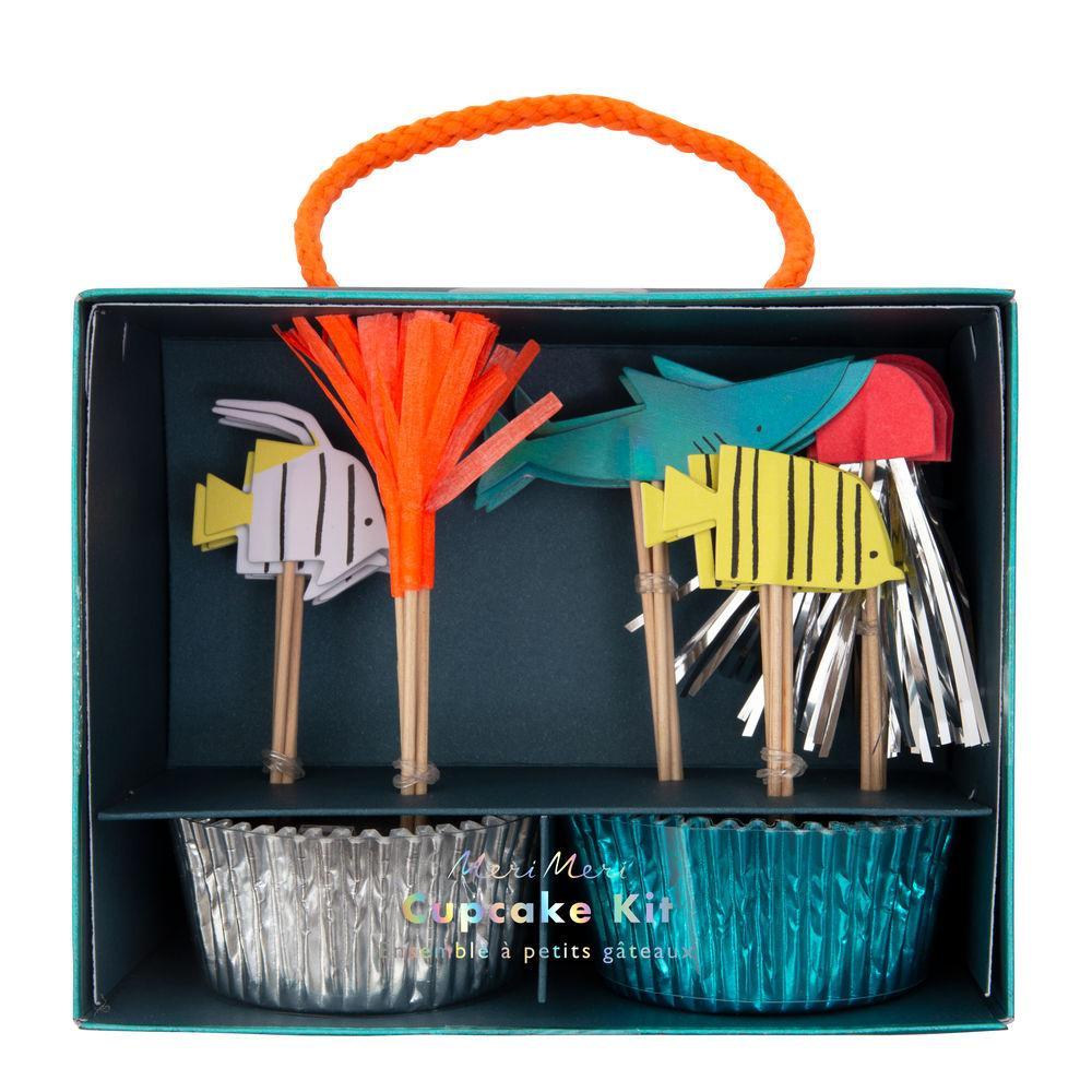 Under The Sea Shark Cupcake Kit - Whoot Party Boutique